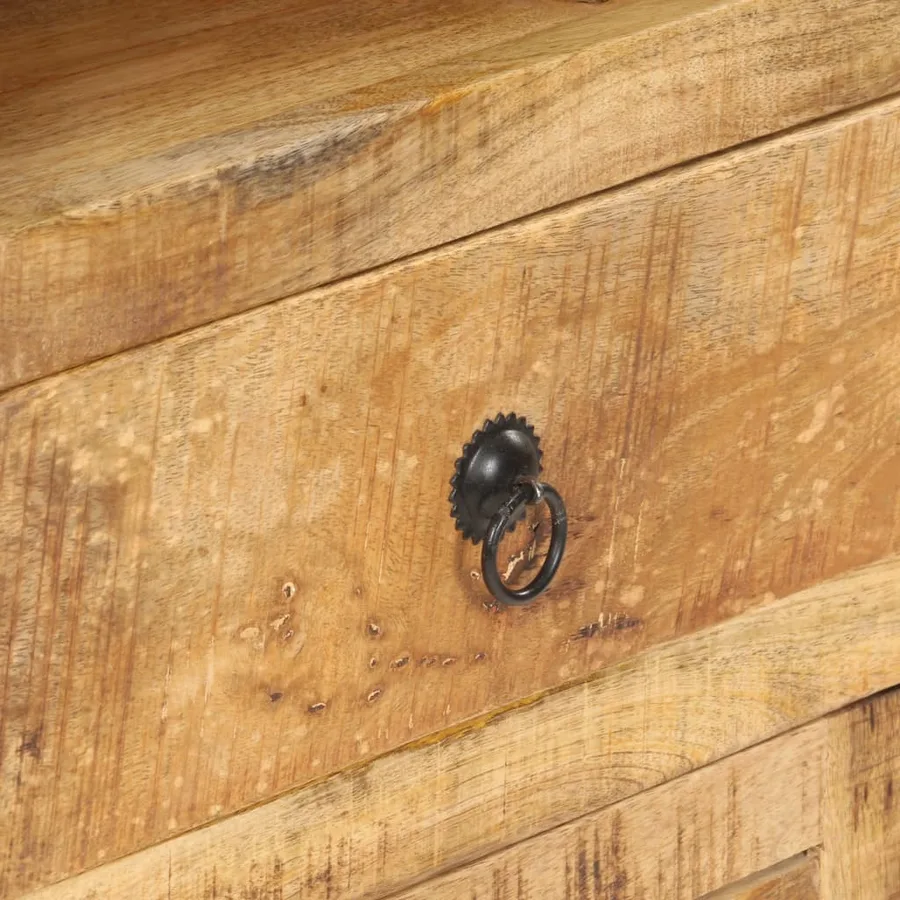 Buffet 45x32x110 cm Bois de manguier brut - 5