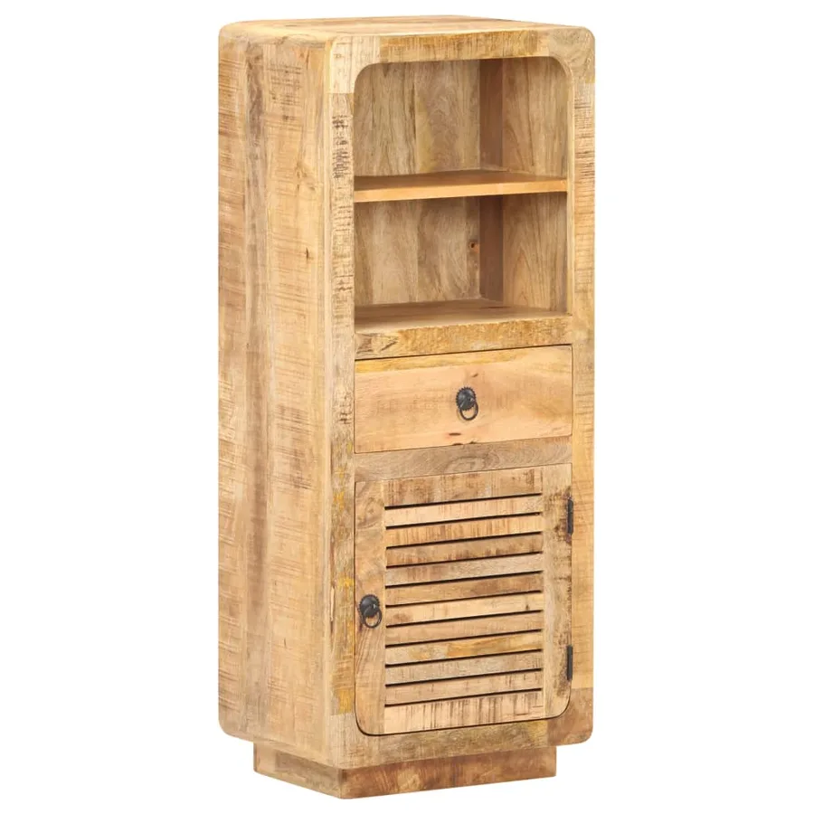 Buffet 45x32x110 cm Bois de manguier brut - 7