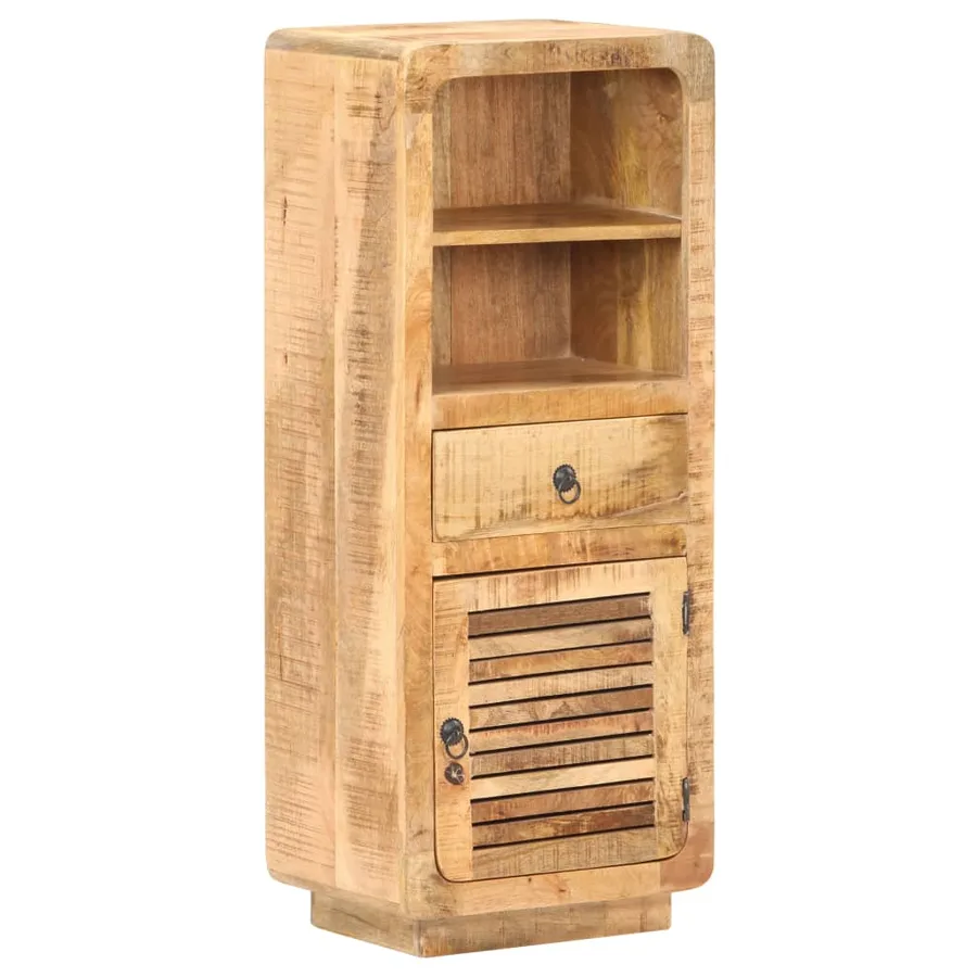 Buffet 45x32x110 cm Bois de manguier brut - 9