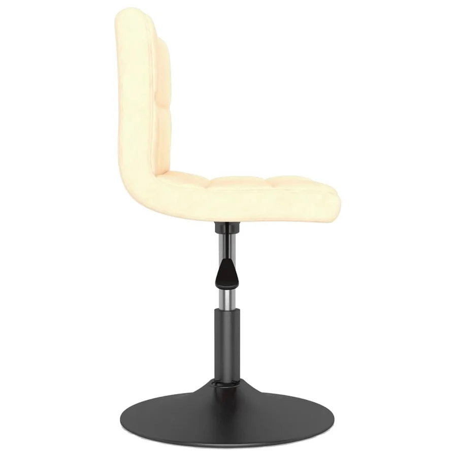 Chaises pivotantes à manger lot de 2 crème velours - 5