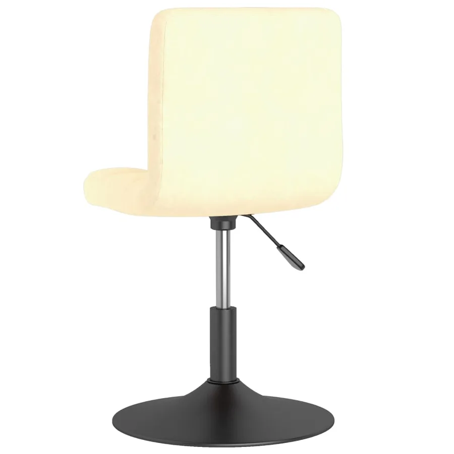 Chaises pivotantes à manger lot de 2 crème velours - 6