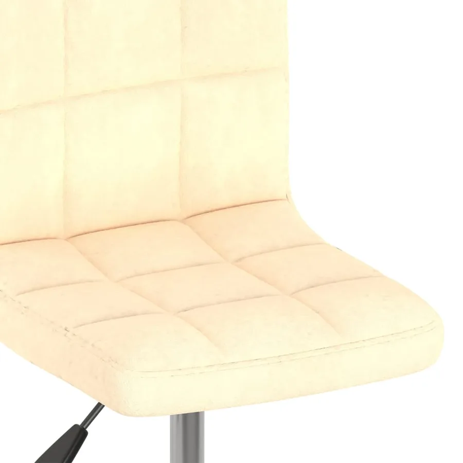 Chaises pivotantes à manger lot de 2 crème velours - 8
