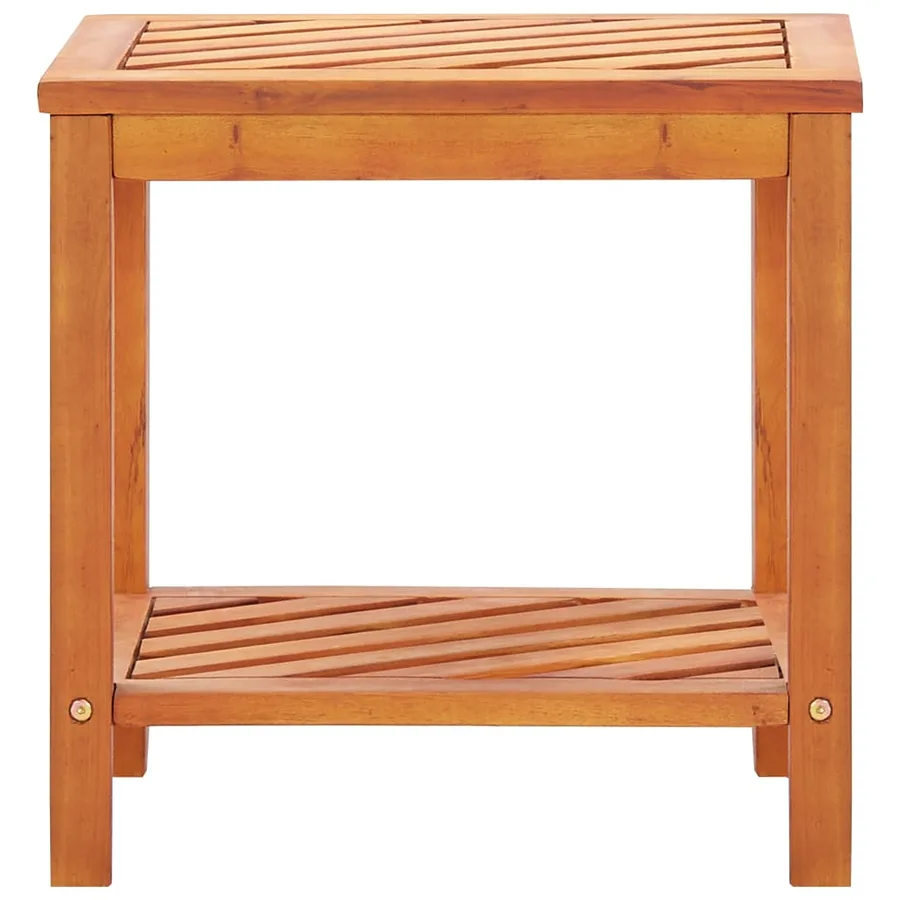 Table d'appoint Bois d'acacia massif 45 x 33 x 45 cm - 2