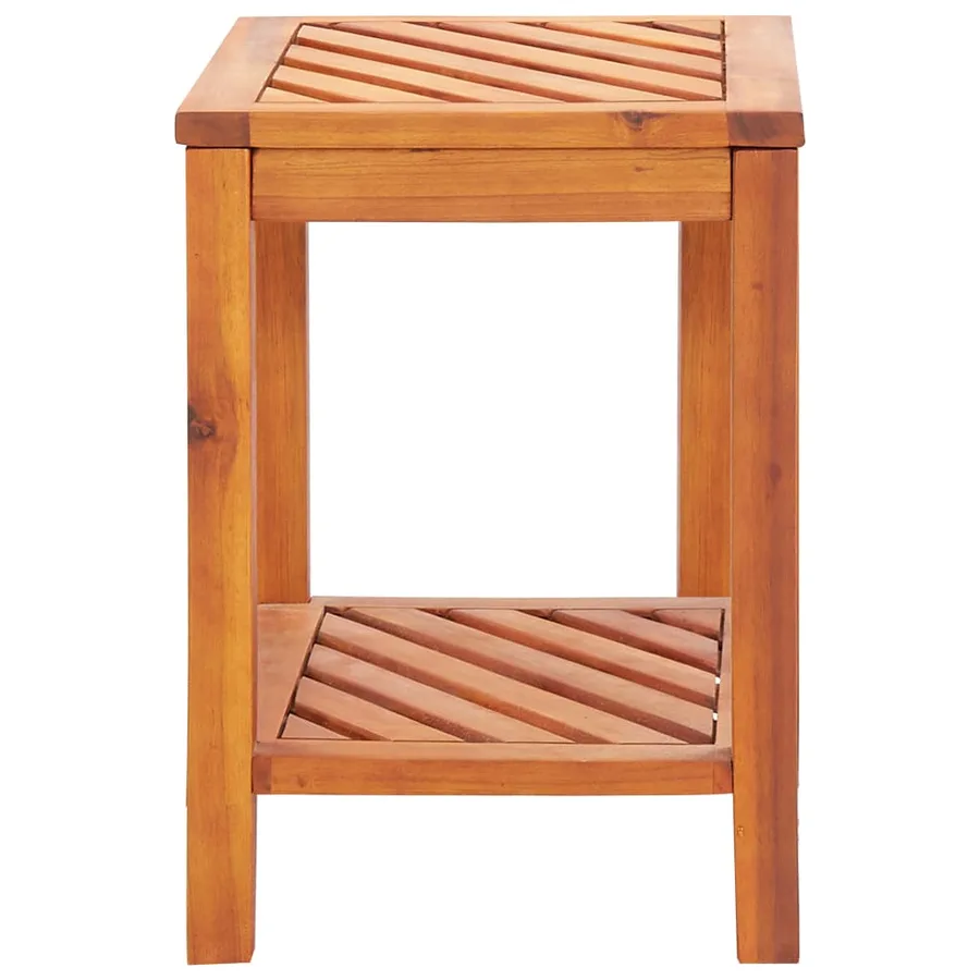 Table d'appoint Bois d'acacia massif 45 x 33 x 45 cm - 3