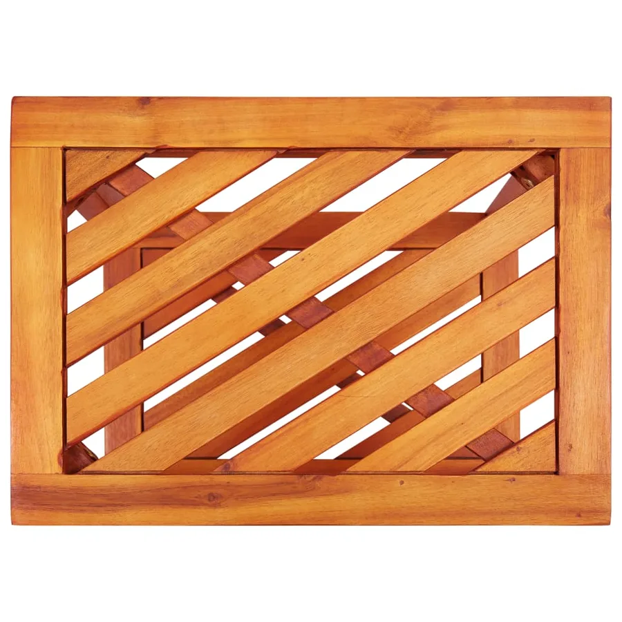 Table d'appoint Bois d'acacia massif 45 x 33 x 45 cm - 4