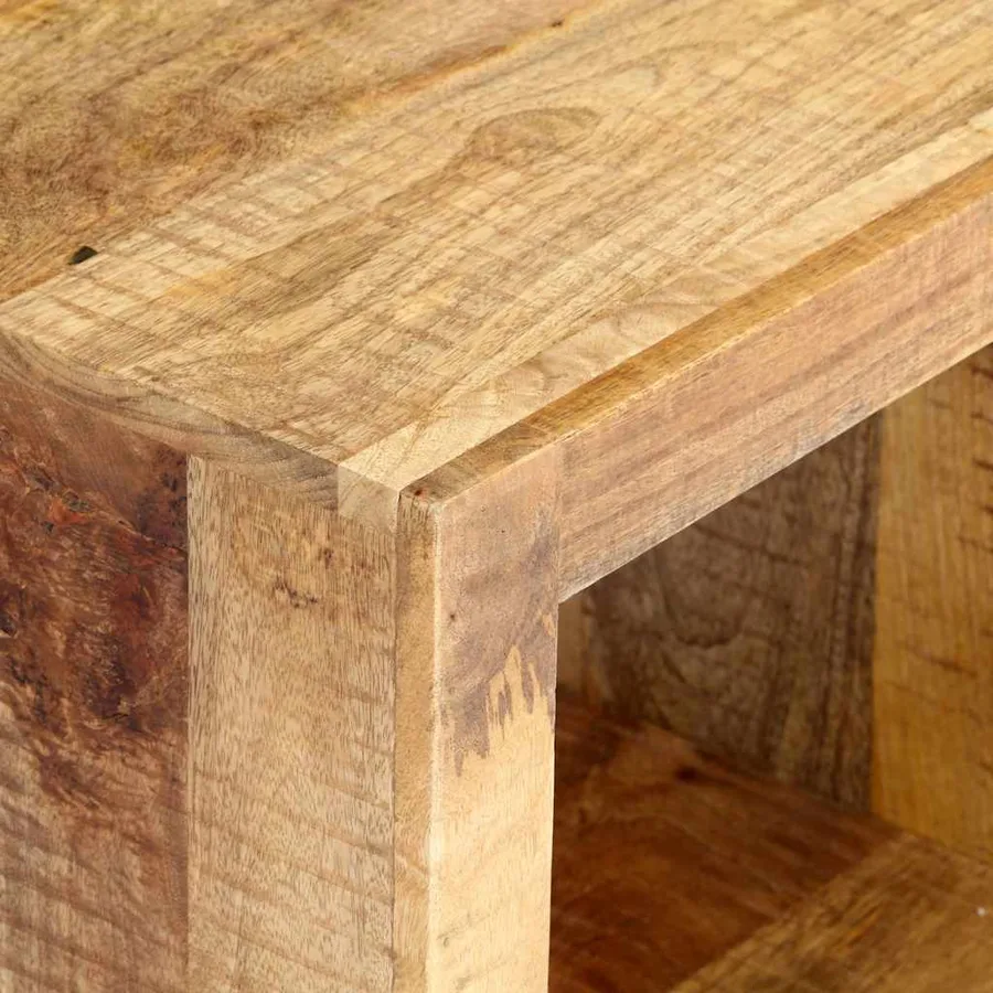 Meuble TV 120x30x40 cm Bois massif de manguier - 7