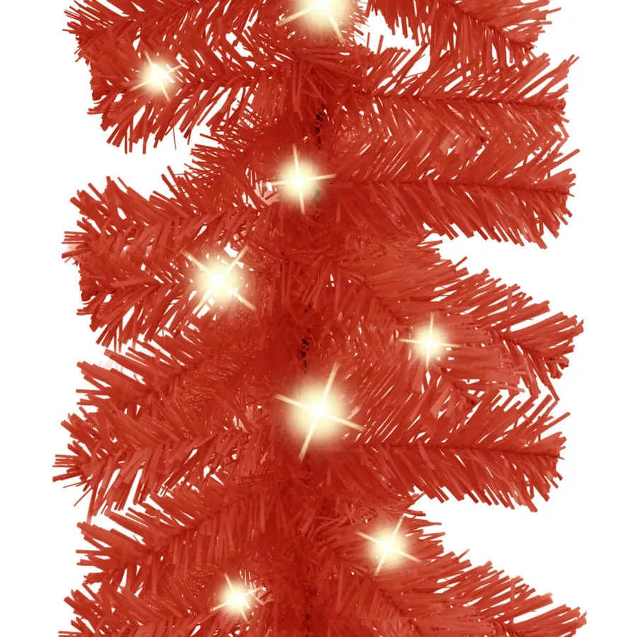 Guirlande de Noël avec lumières LED 5 m Rouge - 4