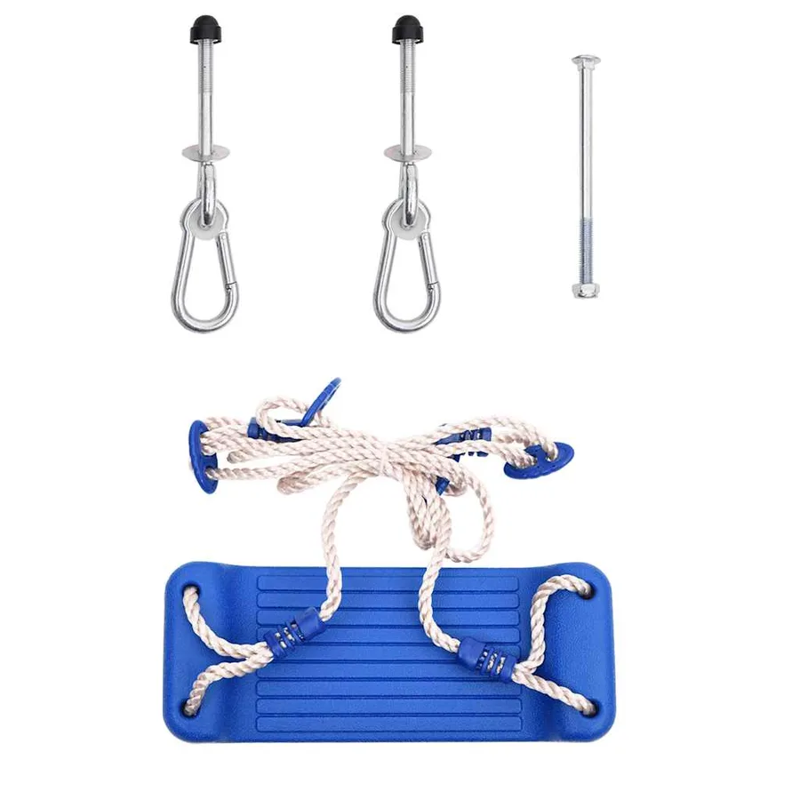 Sièges de balançoire avec cordes 2 pcs bleu 37x15 cm PE - 2