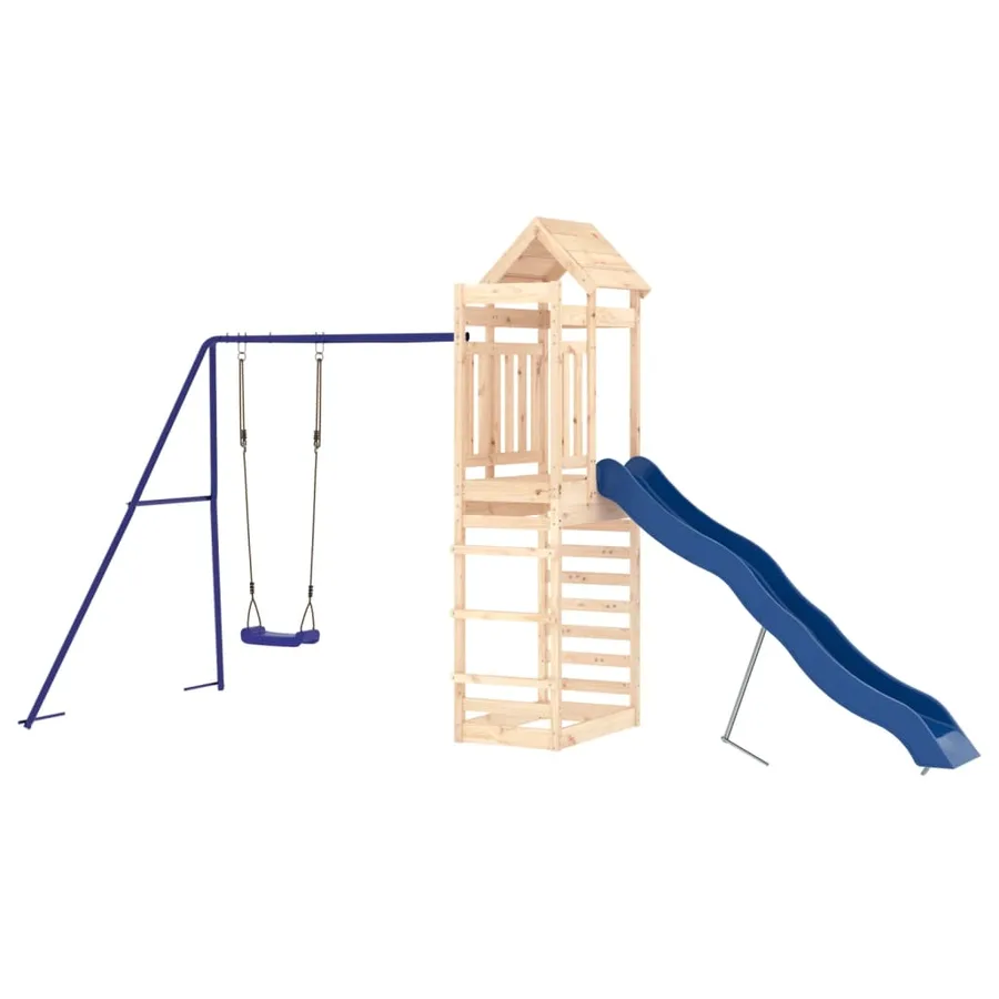 Aire de jeux d'extérieur bois de pin massif - 4