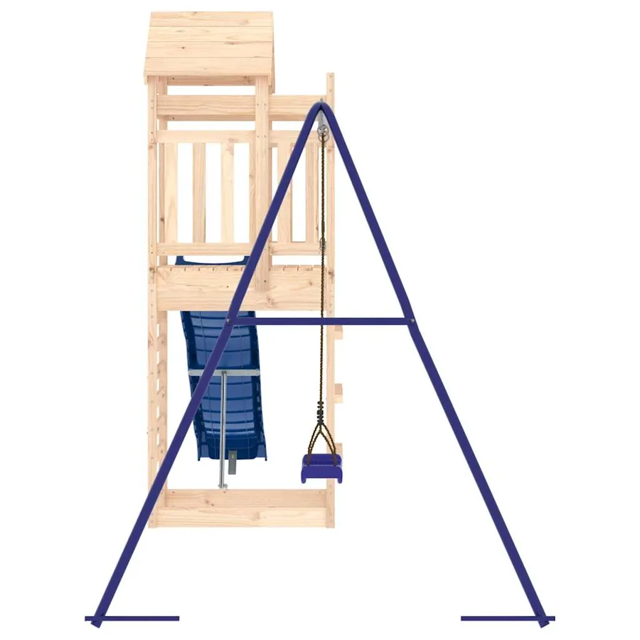 Aire de jeux d'extérieur bois de pin massif - 5