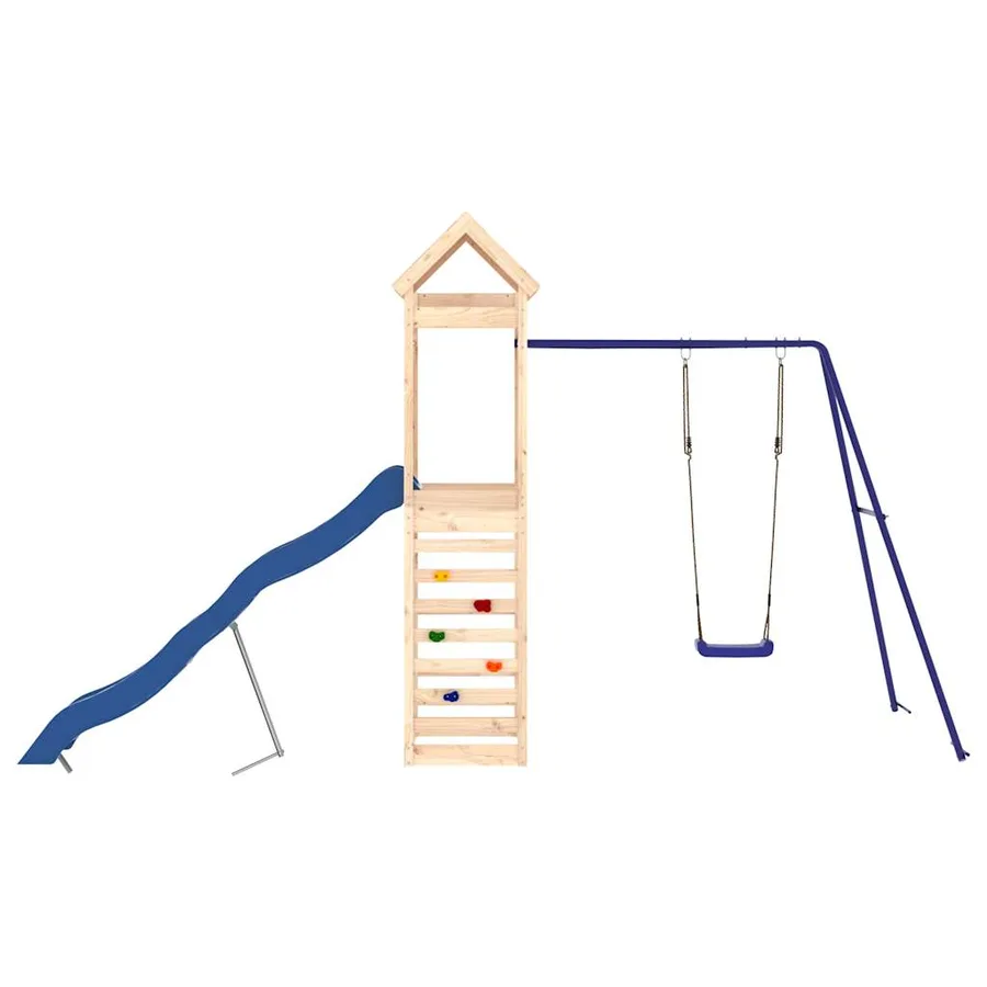 Aire de jeux d'extérieur bois de pin massif - 7