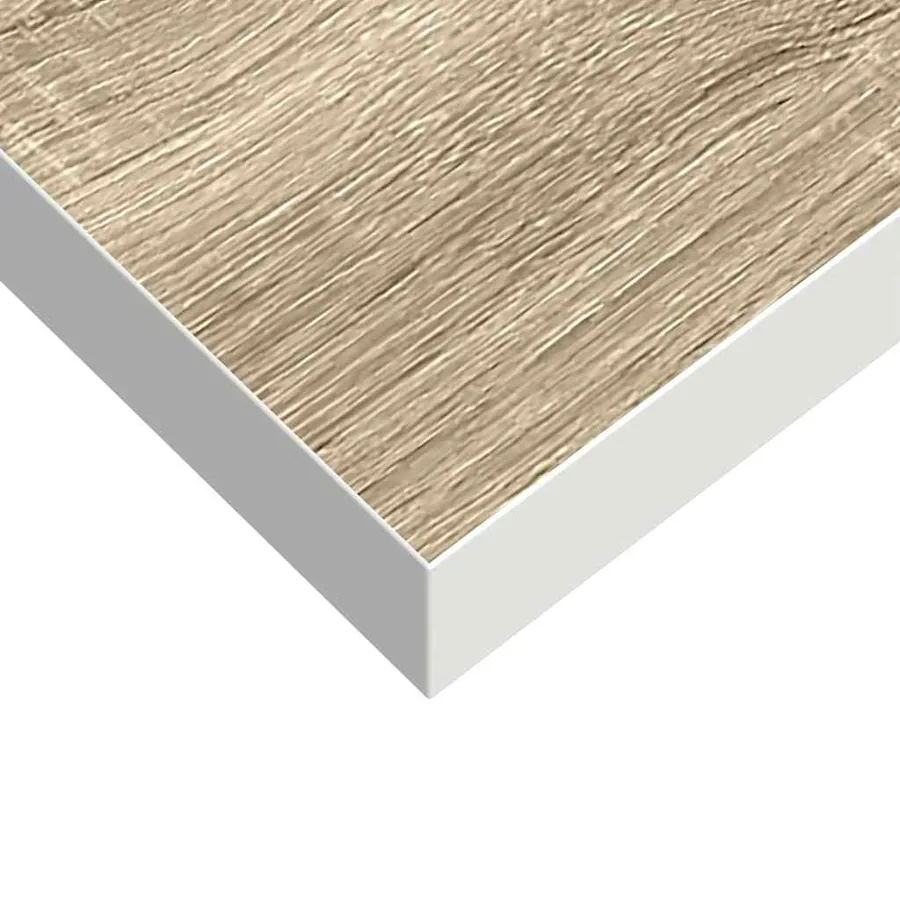 Étagères murales 2 pcs Chêne et blanc 23x23,5x3,8 cm MDF - 12