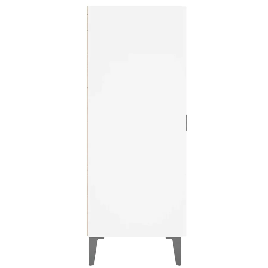 Buffet blanc 69,5x34x90 cm bois d'ingénierie - 6