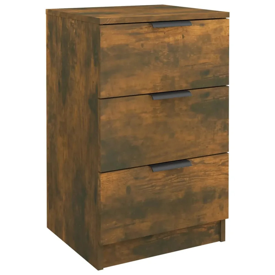 Tables de chevet 2 pcs Chêne fumé 40x36x65 cm - 4