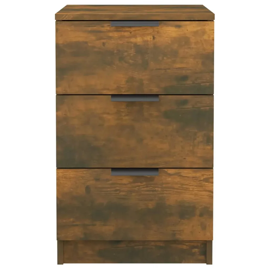 Tables de chevet 2 pcs Chêne fumé 40x36x65 cm - 5