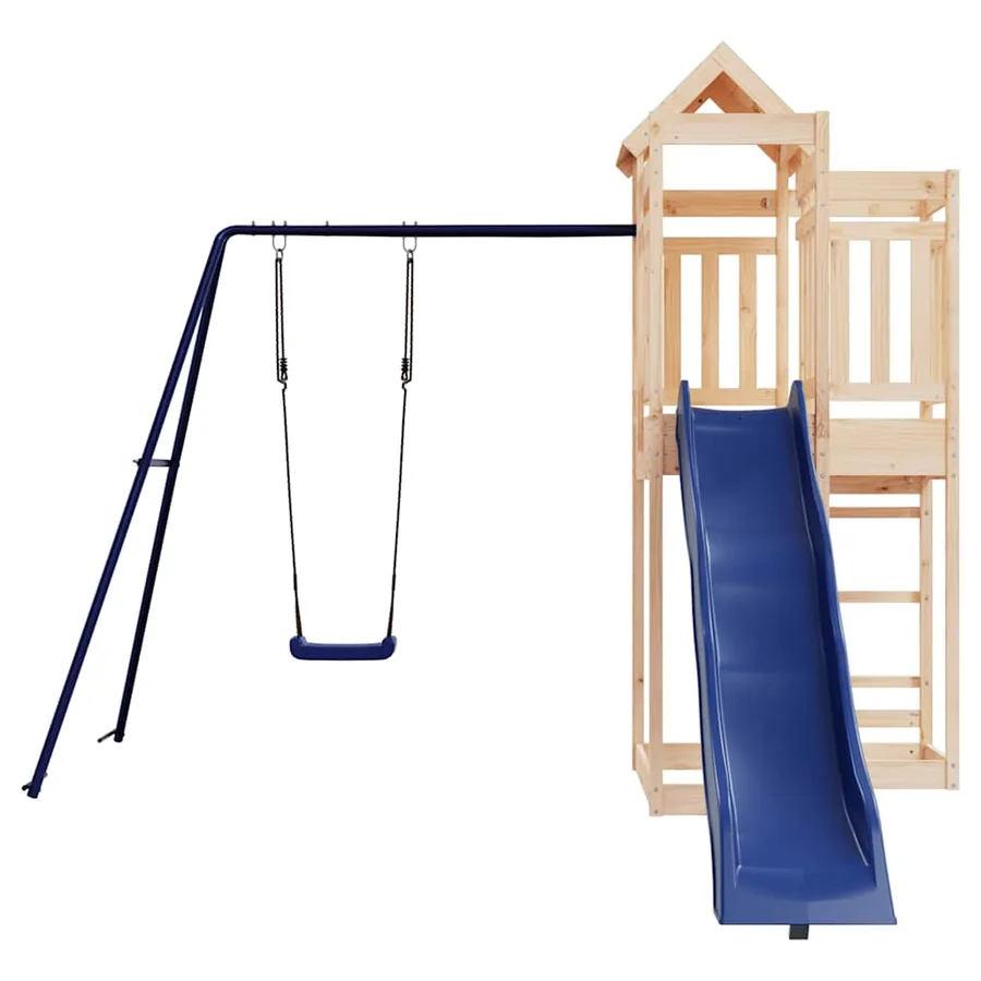 Aire de jeux d'extérieur bois de pin massif - 4