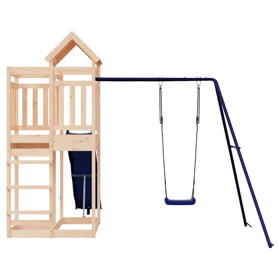 Aire de jeux d'extérieur bois de pin massif - 5