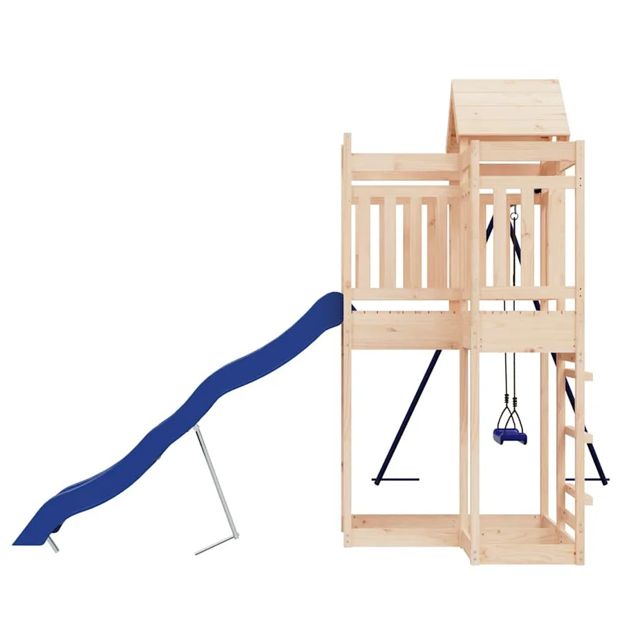 Aire de jeux d'extérieur bois de pin massif - 6