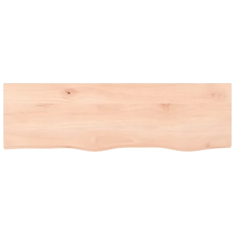 Étagère murale 100x30x2 cm bois de chêne massif non traité - 4