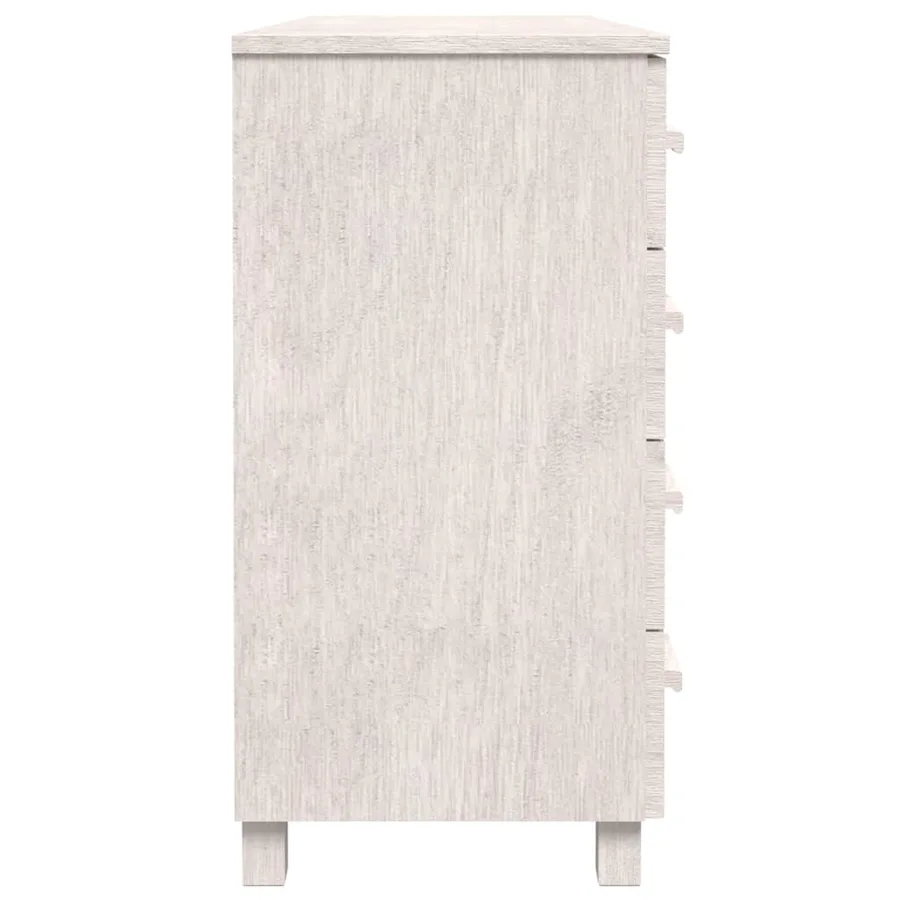 Buffet MOLDE Blanc 113x40x80 cm Bois massif de pin - 5