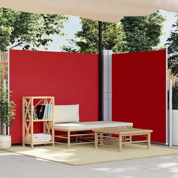 Auvent latéral rétractable 170 x 600 cm Rouge