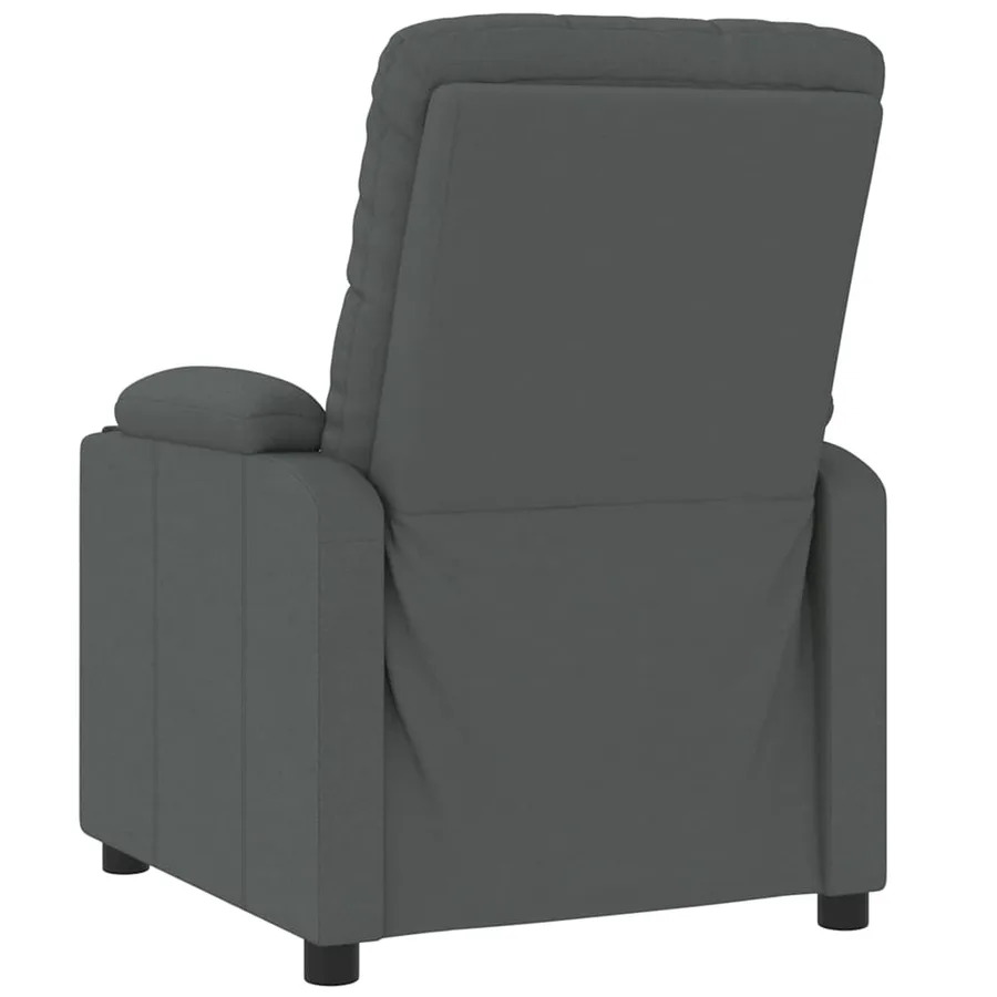 Fauteuil inclinable Gris foncé Tissu - 5