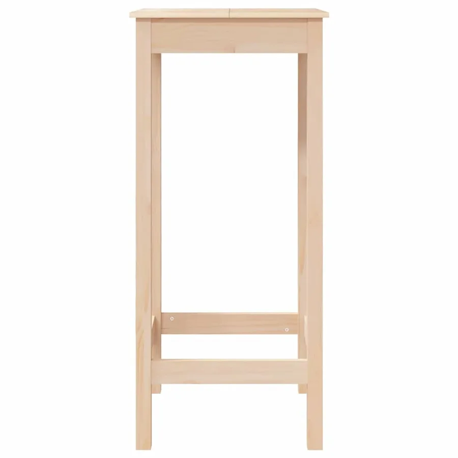 Table de bar 50x50x110 cm bois massif de pin - 5