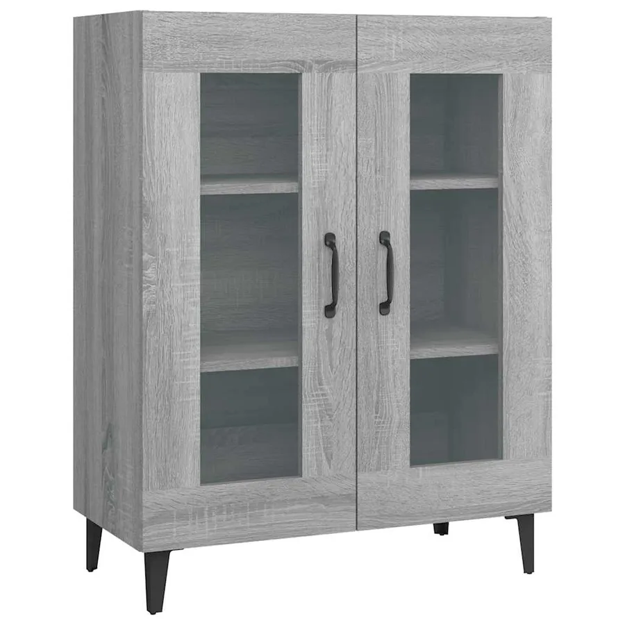 Buffet sonoma gris 69,5x34x90 cm bois d'ingénierie - 2