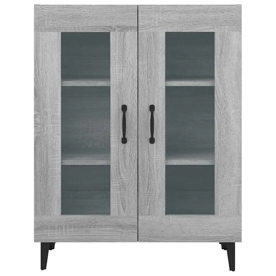 Buffet sonoma gris 69,5x34x90 cm bois d'ingénierie - 6