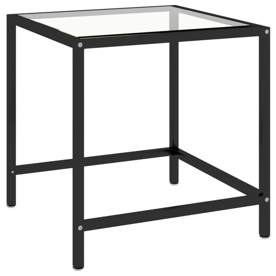 Tables à thé 2 pcs Verre trempé Noir - 6