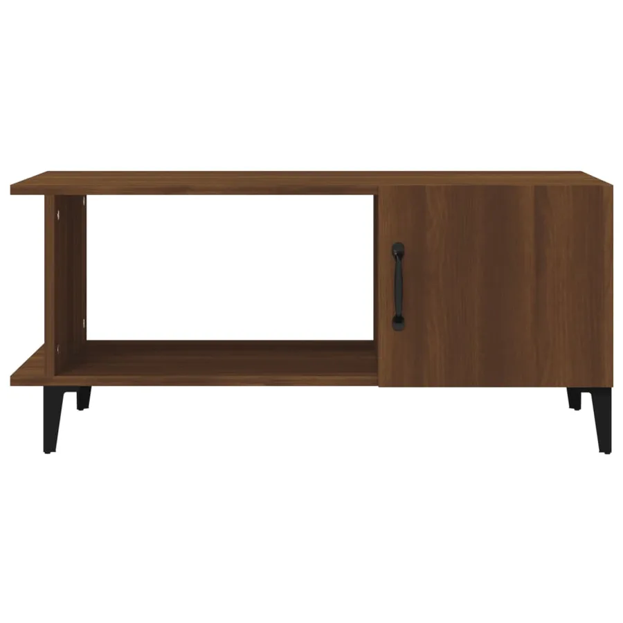 Table basse Chêne marron 90x50x40 cm Bois d'ingénierie - 3