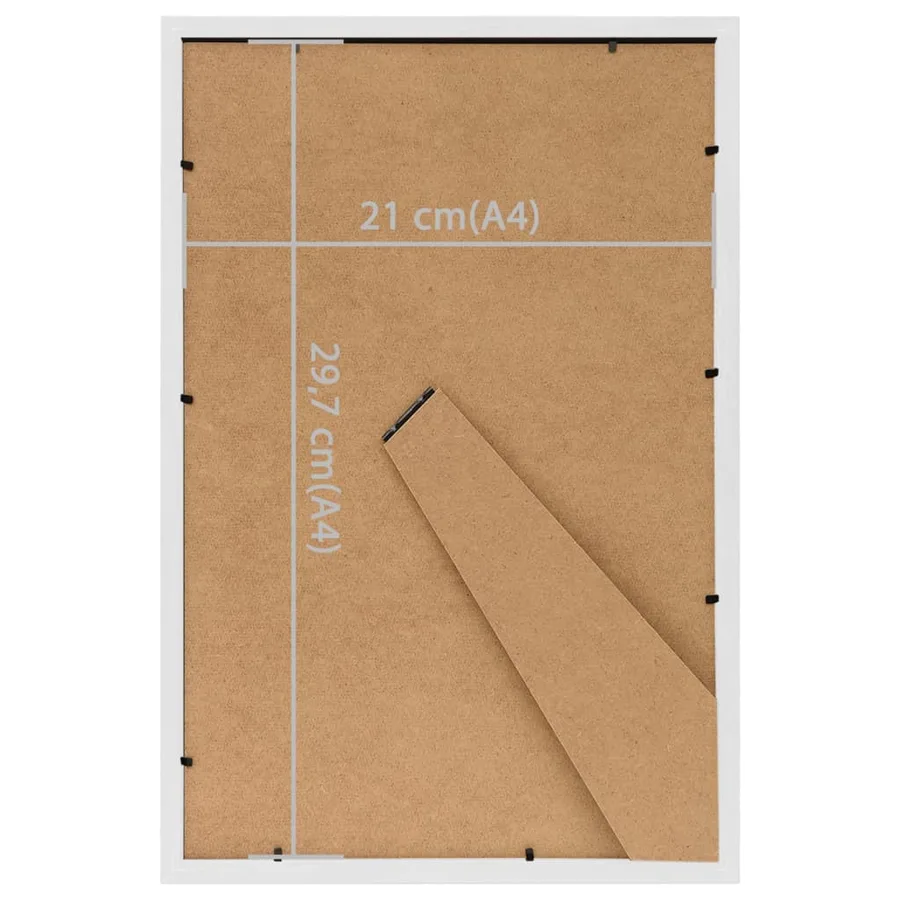 Collage de cadres photo 5 pcs de table Blanc 21x29,7 cm MDF - 8