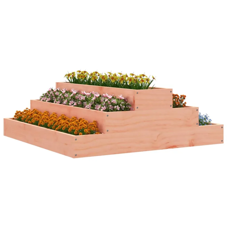 Jardinière 80x80x27 cm Bois de douglas massif - 3