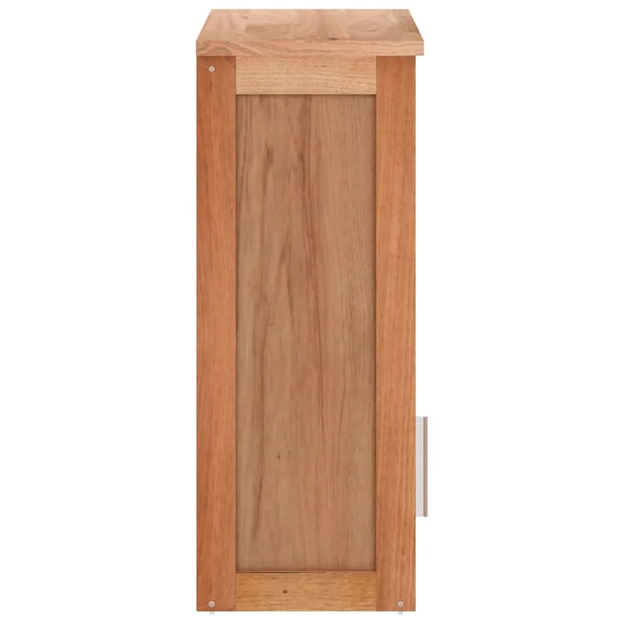 Armoire murale de salle de bain 42x23x60cm Bois massif de noyer - 5