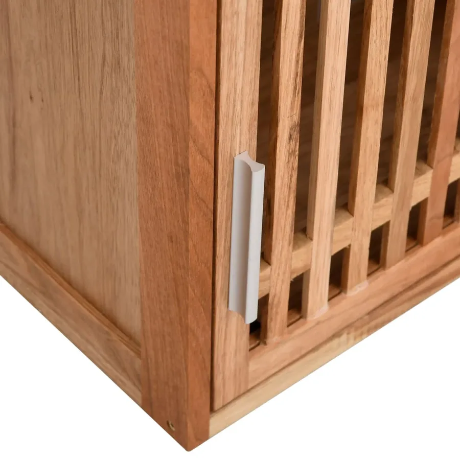 Armoire murale de salle de bain 42x23x60cm Bois massif de noyer - 8