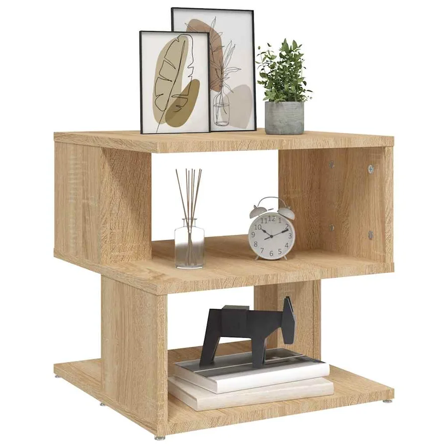 Table d'appoint Chêne sonoma 40x40x40 cm Aggloméré - 3