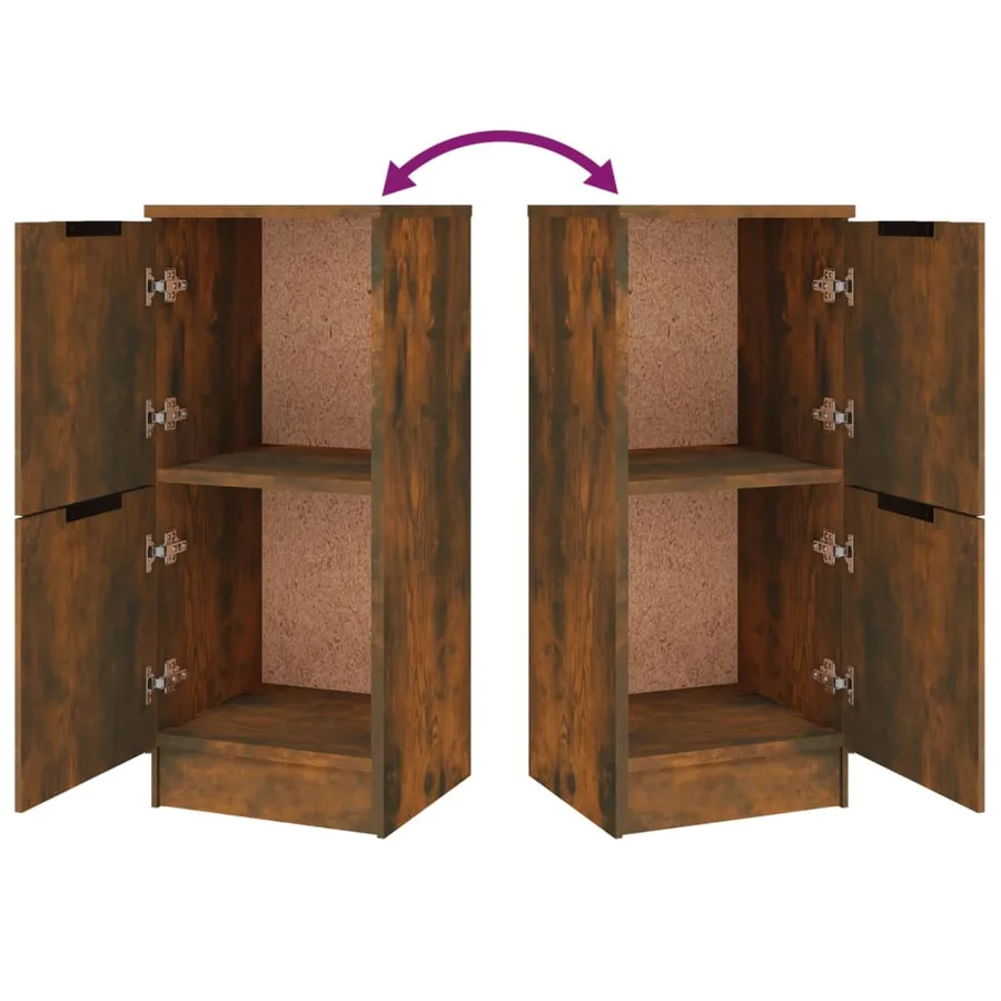 Buffets 3 pcs Chêne fumé Bois d'ingénierie - 11
