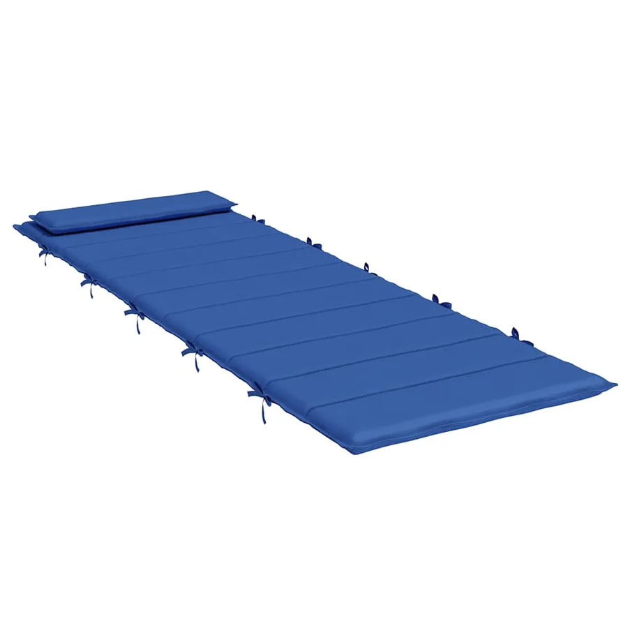 Coussin de chaise longue bleu royal 180x60x4 cm tissu oxford - 4