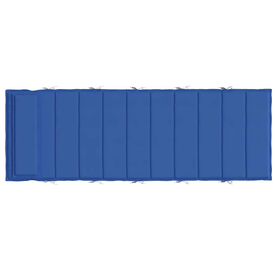 Coussin de chaise longue bleu royal 180x60x4 cm tissu oxford - 5