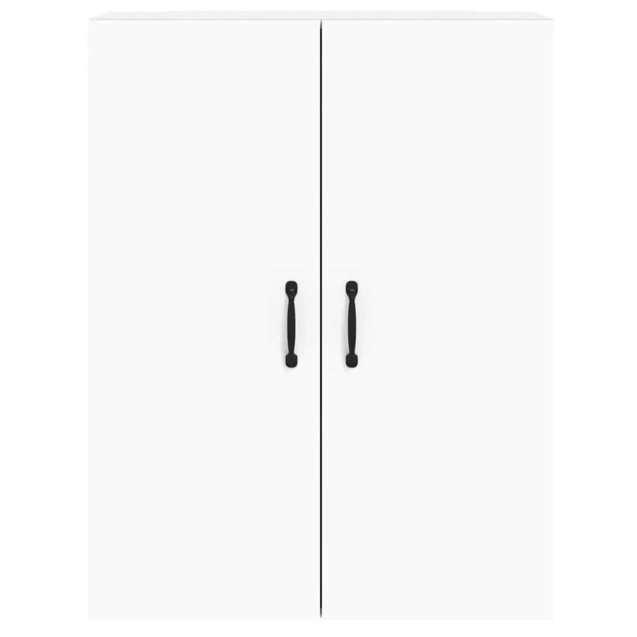 Armoires murales 2 pcs blanc bois d'ingénierie - 7