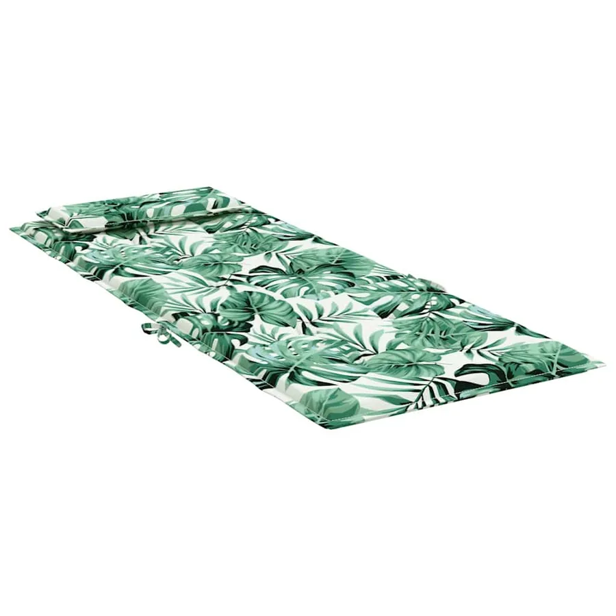 Coussins de chaise à dossier haut lot de 2 modèle de feuille - 6