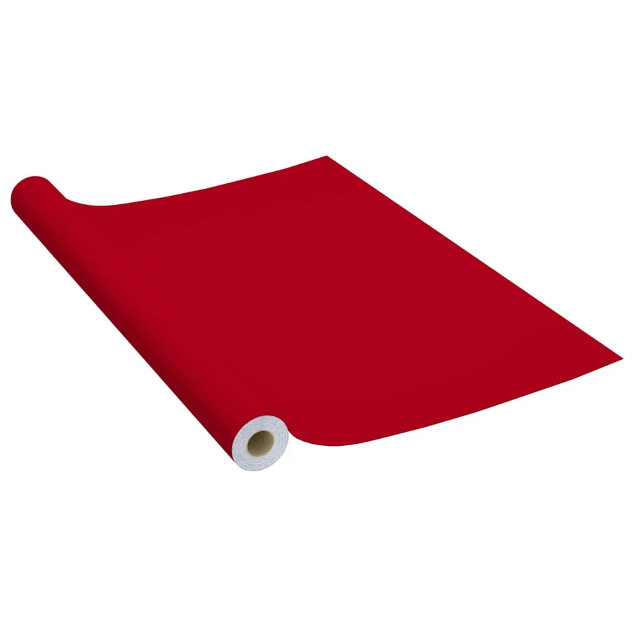 Film autoadhésif pour meubles Rouge 500x90 cm PVC - 2