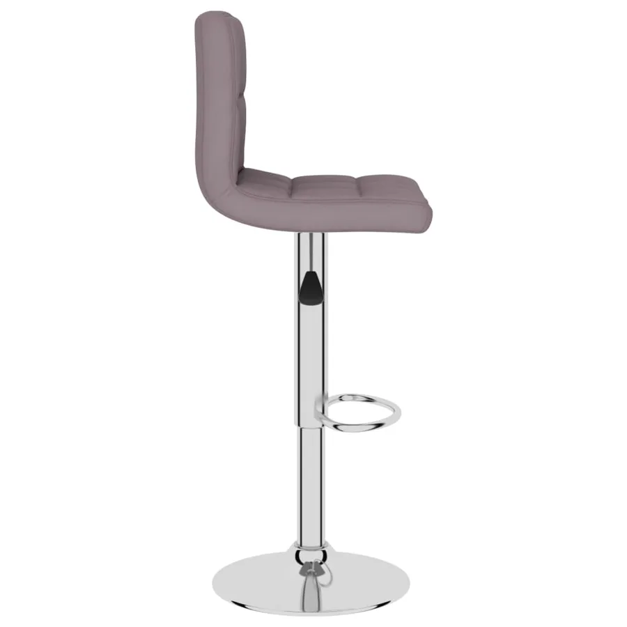 Tabourets de bar lot de 2 taupe tissu - 5