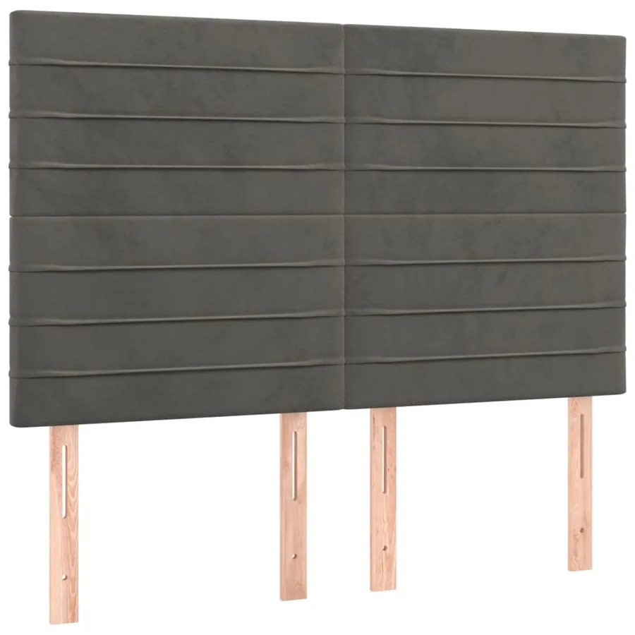Sommier à lattes de lit avec matelas LED Gris foncé 140x200 cm - 7