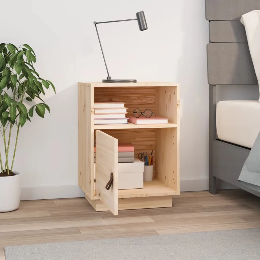 Table de chevet 40x34x55 cm Bois de pin solide - 3