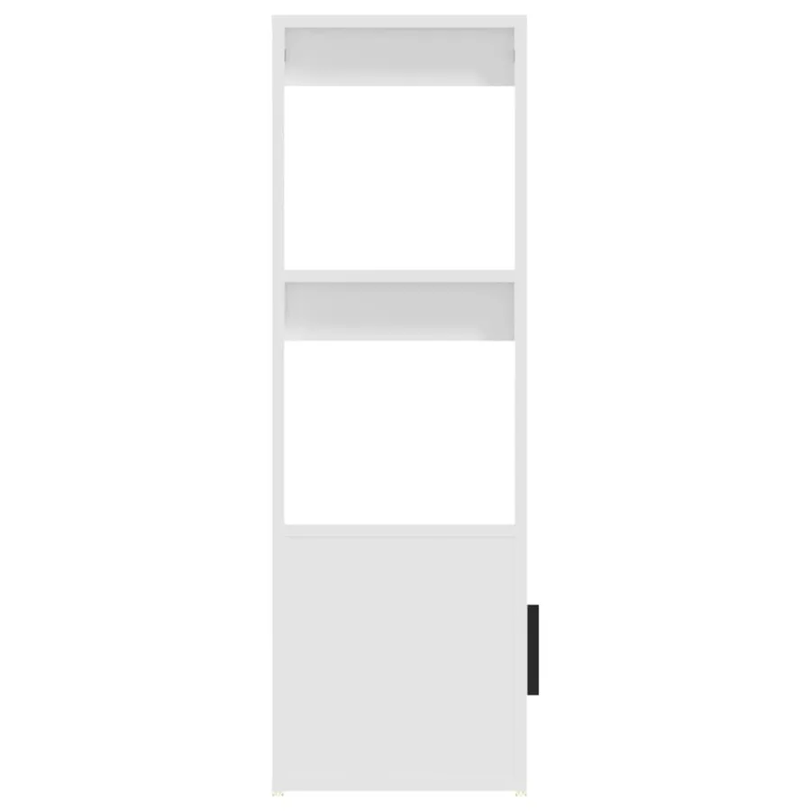 Buffet Blanc 80x30x90 cm Bois d'ingénierie - 8