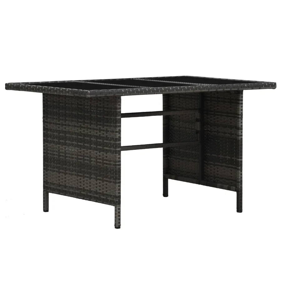 Salon de jardin 3 pcs avec coussins Résine tressée Gris - 7