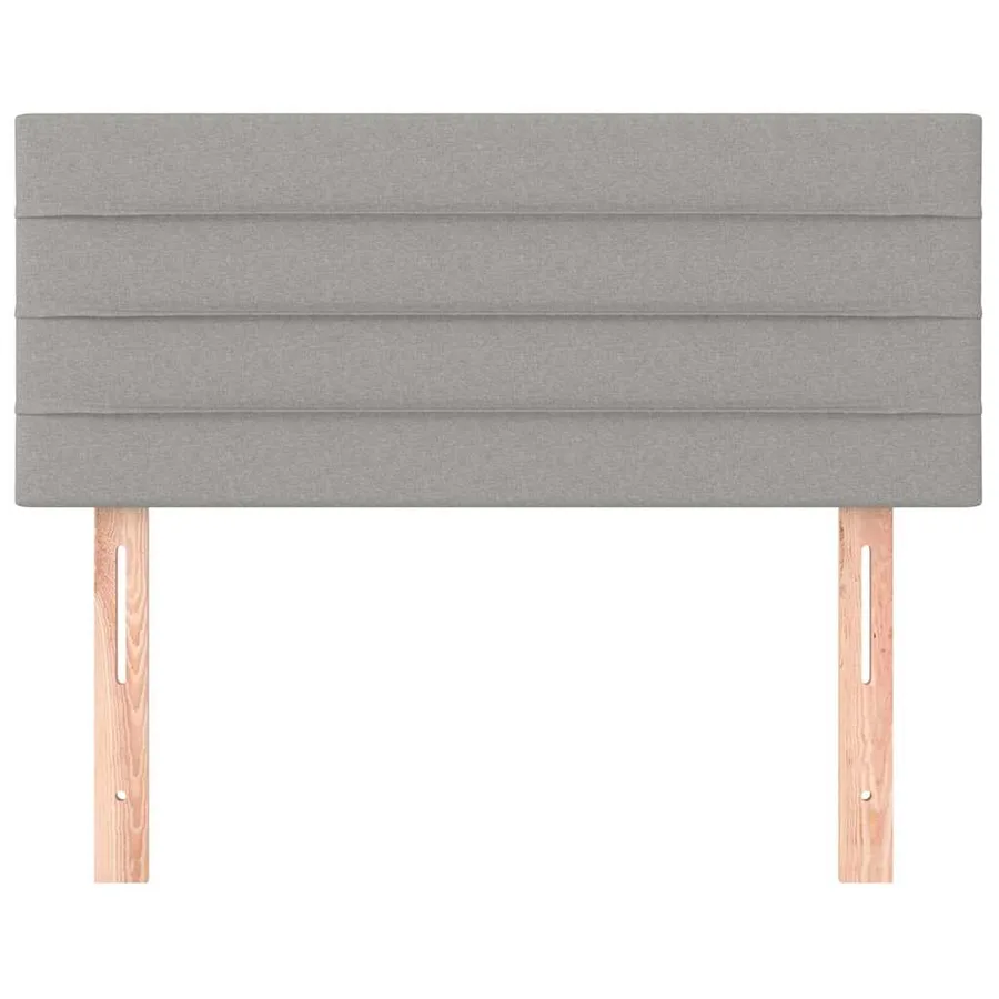 Tête de lit Gris clair 90x5x78/88 cm Tissu - 3