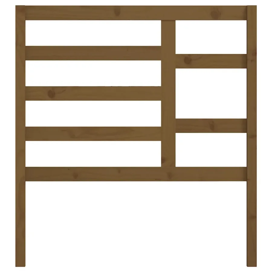 Tête de lit Marron miel 96x4x104 cm Bois massif de pin - 4