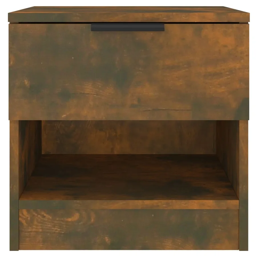 Tables de chevet 2 pcs Chêne fumé Bois d'ingénierie - 4